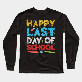 Happy Last Day Of School  hello summer v2 Long Sleeve T-Shirt